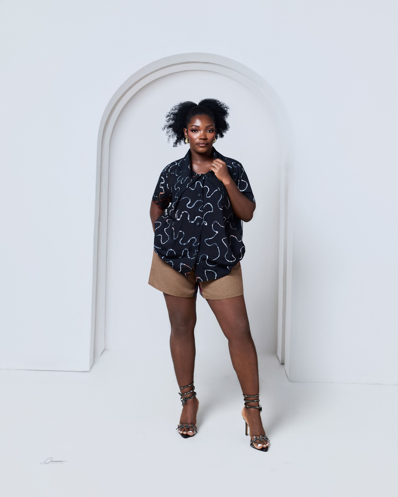 Chemise Noir + corset short